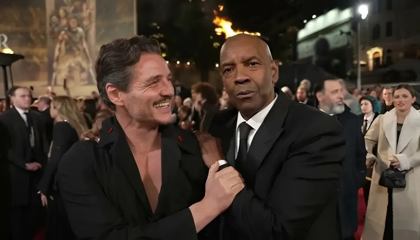 Denzel Washington, Pedro Pascal turn heads with awkward encounter