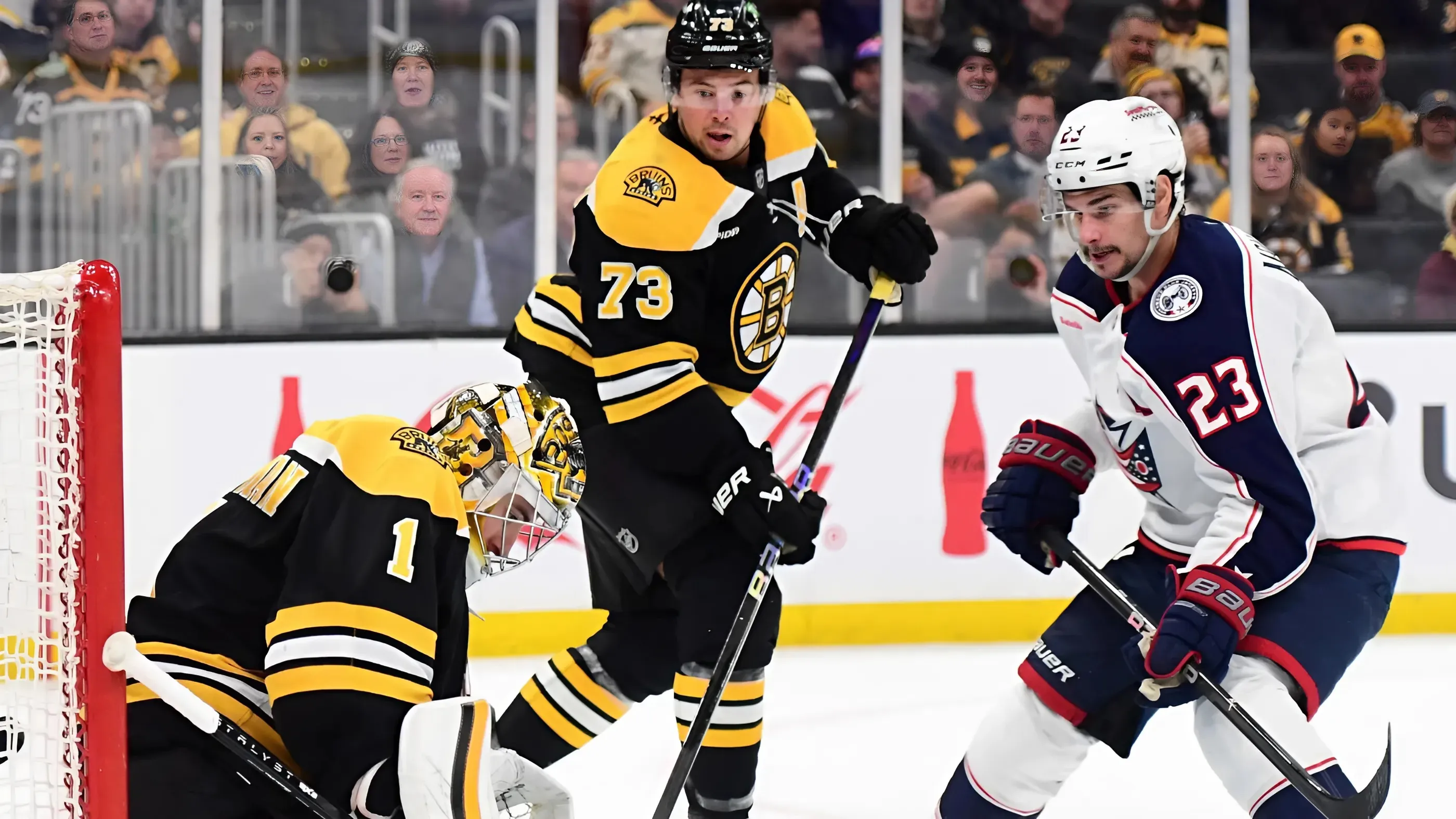 Bruins' Jim Mongomery Throws Jermey Swayman Under the Bus After Blue Jackets Loss