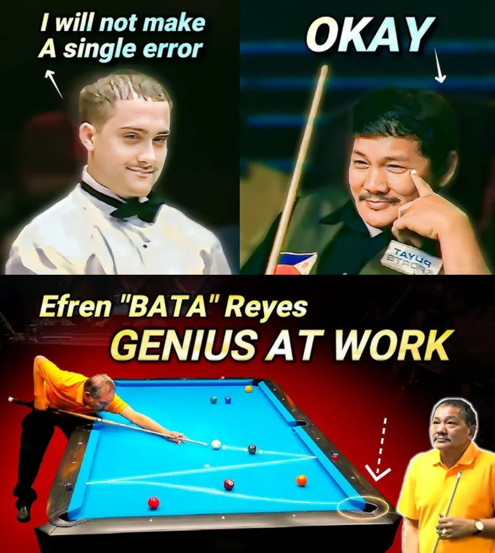 Don't Be Delusional Like Young Players Because This Is The Stupidest Thing: "You Can Defeat Legend Efren "Bata" Reyes – But The End Was Unexpected!"