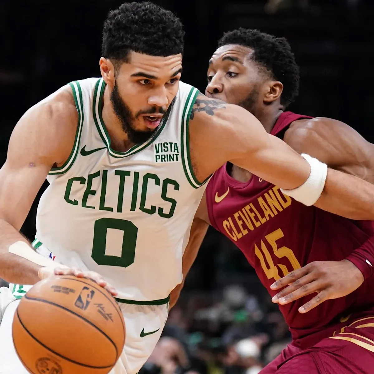 Donovan Mitchell Reacts To Jayson Tatum’s Hard Foul That Bloodied Cavs Star