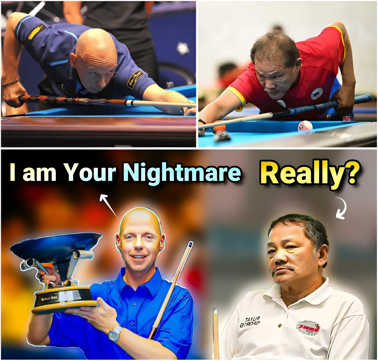 Confident to the point of arrogance: Efren Reyes' opponent promises a 'stormy' match!