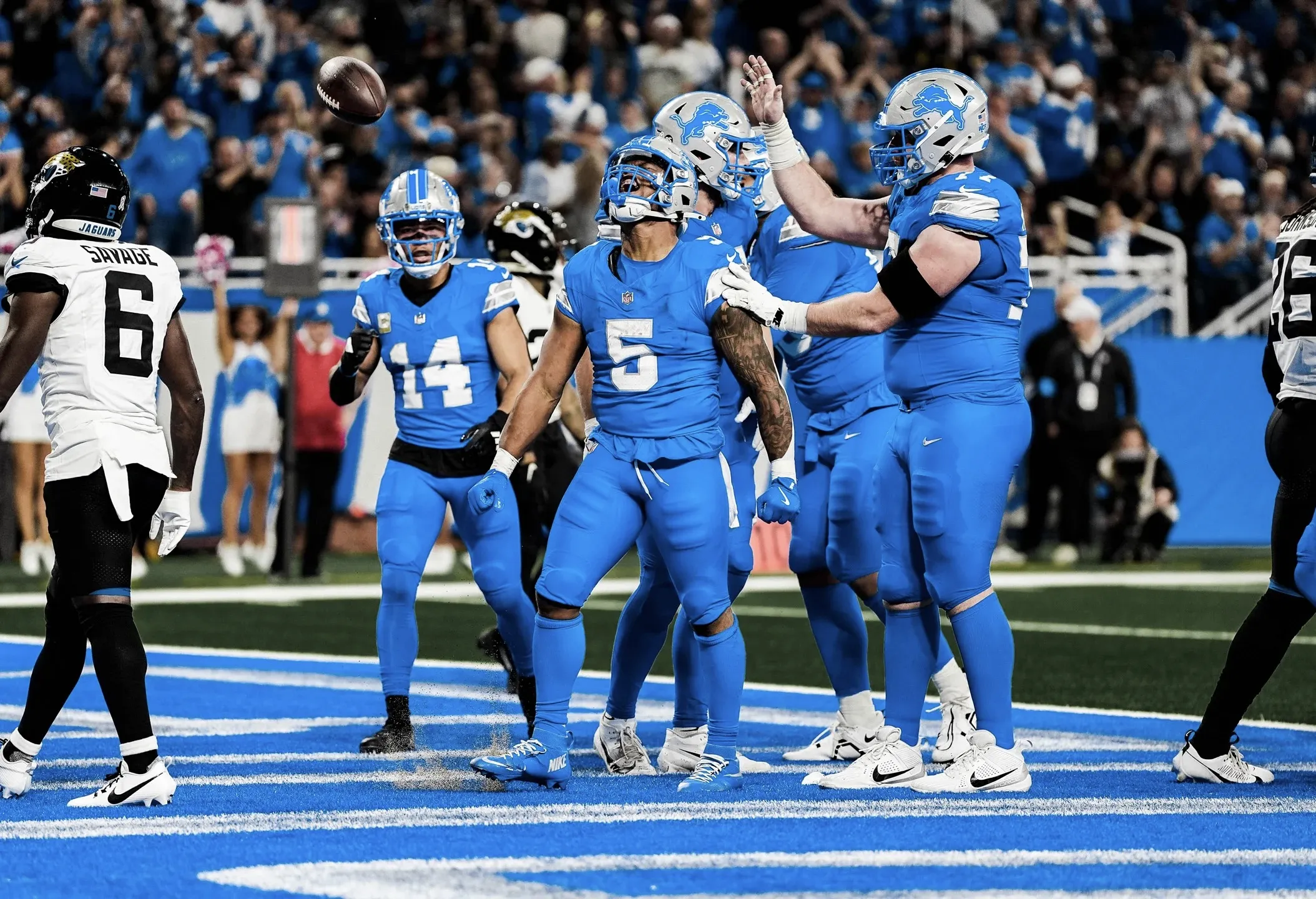 Lions make all kinds of history in blowout win vs. Jaguars