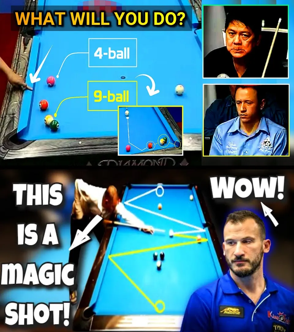 What Will You Do !!! When Your Skill Is Copied: 🎱😱 Jose Parica Shows Off His Magic Shot Like Efren Reyesz