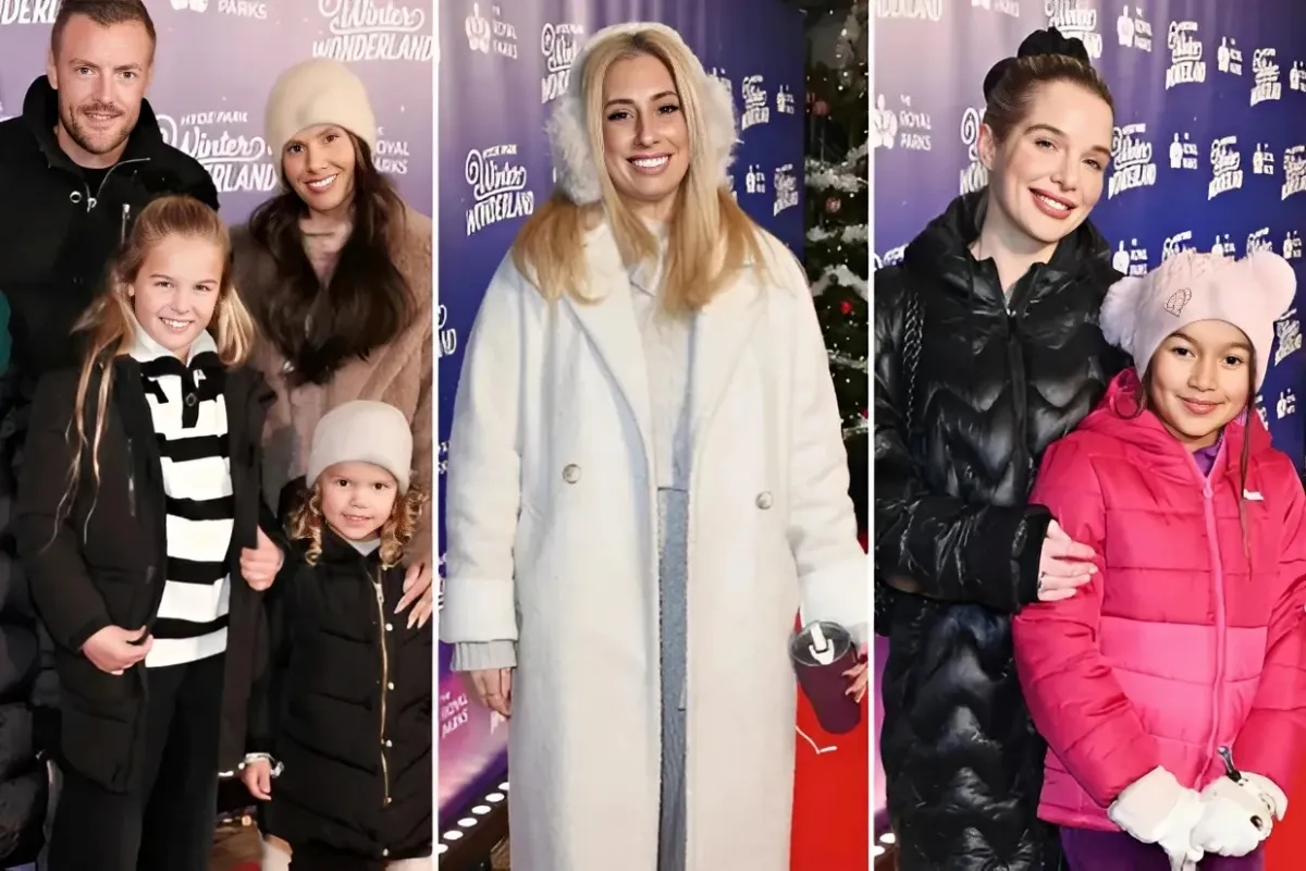 Helen Flanagan, Rebekah Vardy and Stacey Solomon spotted at Winter Wonderland with their kids as stars wrap up warm ngocc