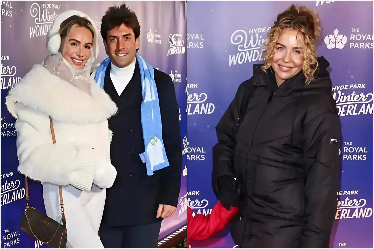 James Argent cosies up to girlfriend Nicoline Artursson at Winter Wonderland as he bumps into ex Lydia Bright liennhi