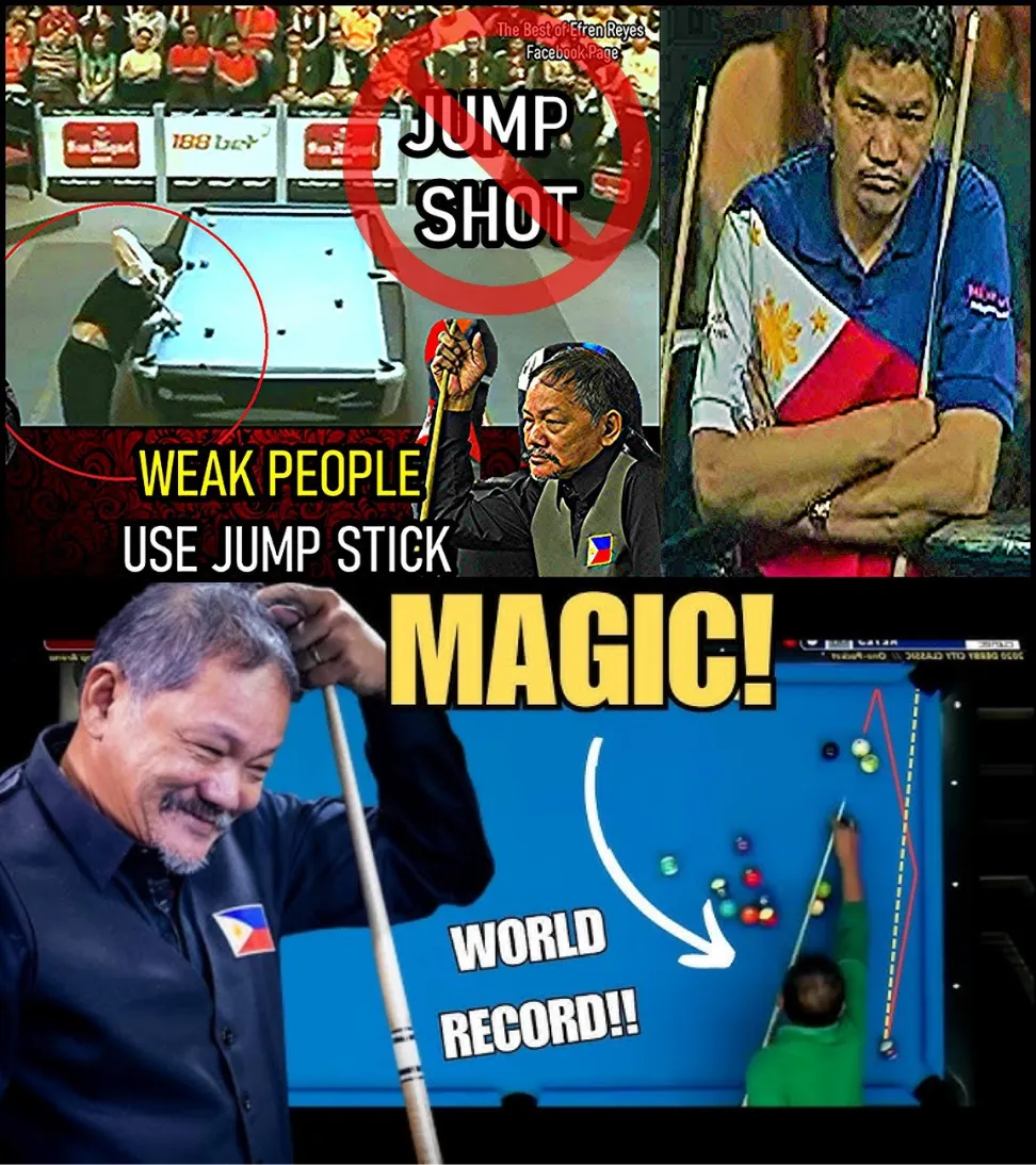 😲🎱 Shocking Truth: Why Does Efren Reyes Hate Jump Shots?