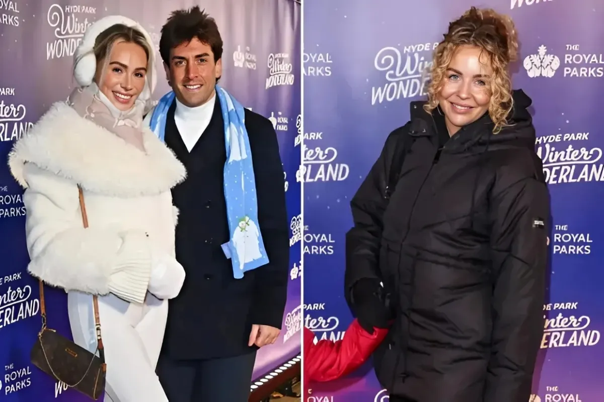 James Argent cosies up to girlfriend Nicoline Artursson at Winter Wonderland as he bumps into ex Lydia Bright ngocc