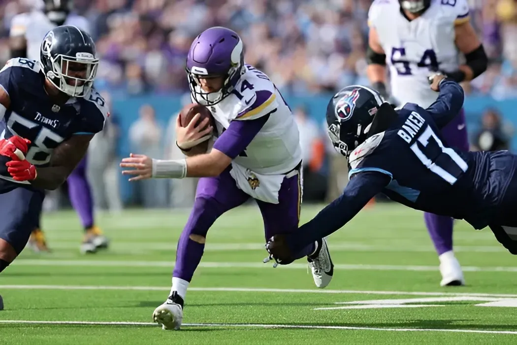 The mobility of Vikings quarterback Sam Darnold sneaks up on opposing teams