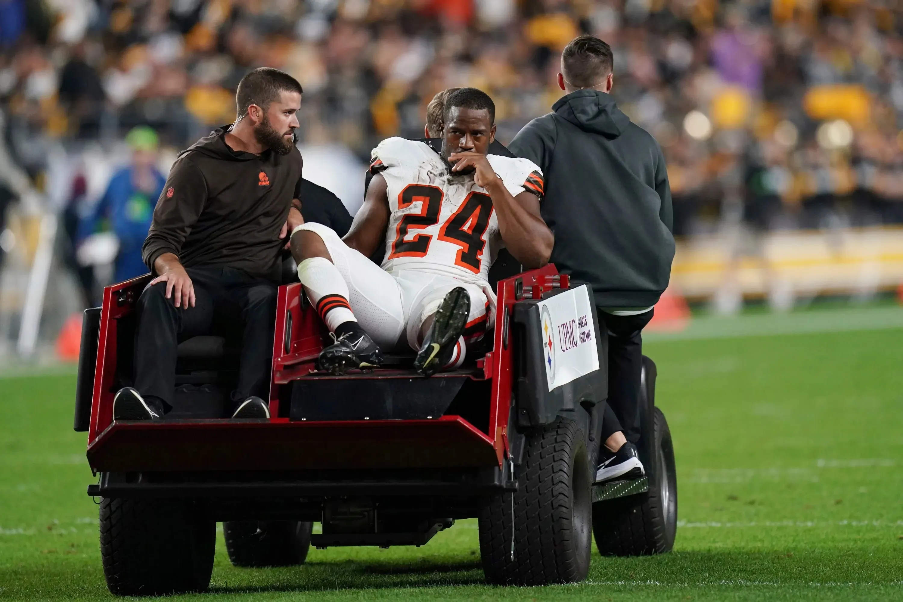 Is Chubb 'Emotional' About Steelers Rematch After Brutal Injury?