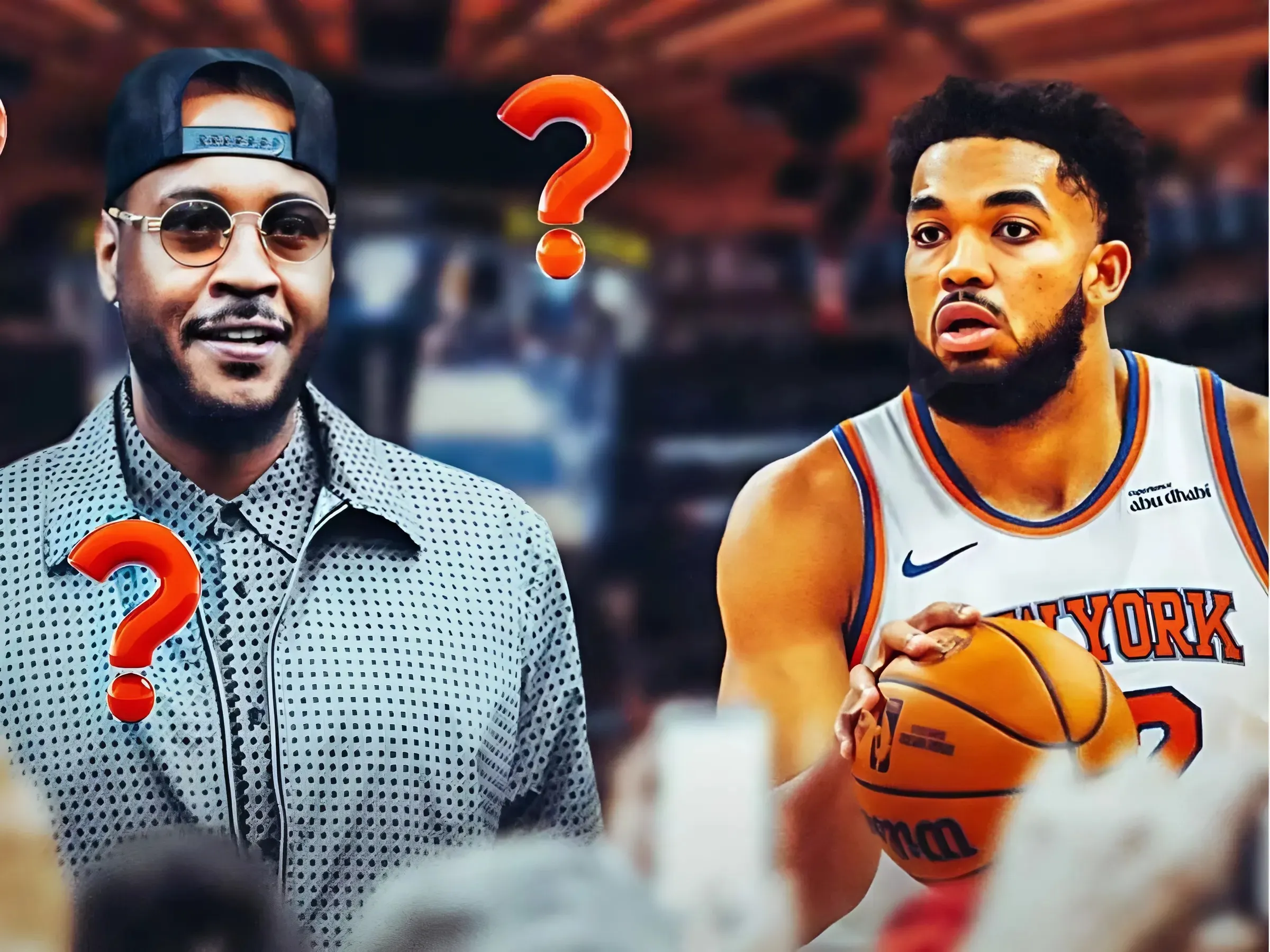 Carmelo Anthony gets real on Karl-Anthony Towns learning curve with Knicks