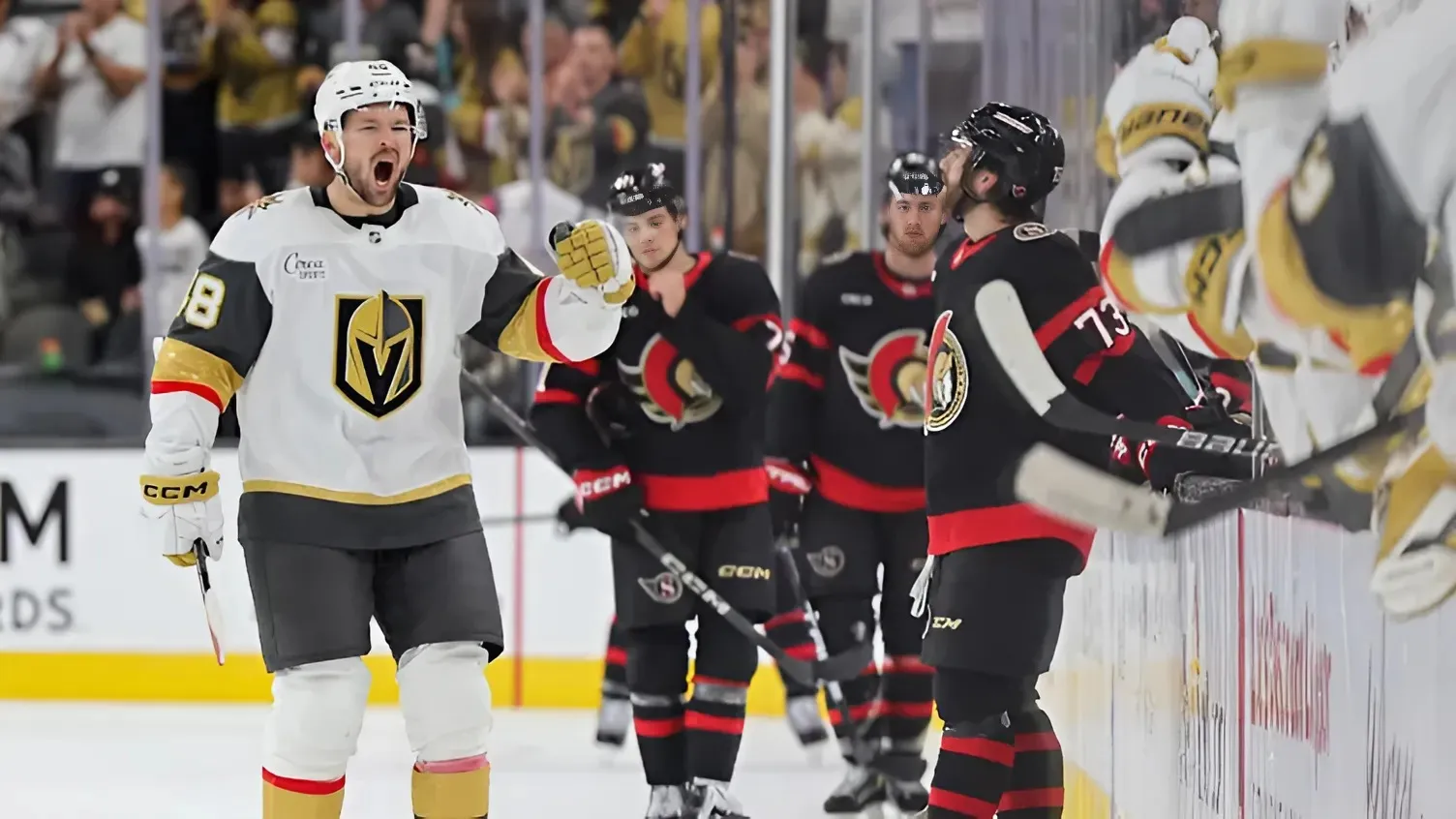 The Vegas Golden Knights "shut Ottawa's ass", 3-2