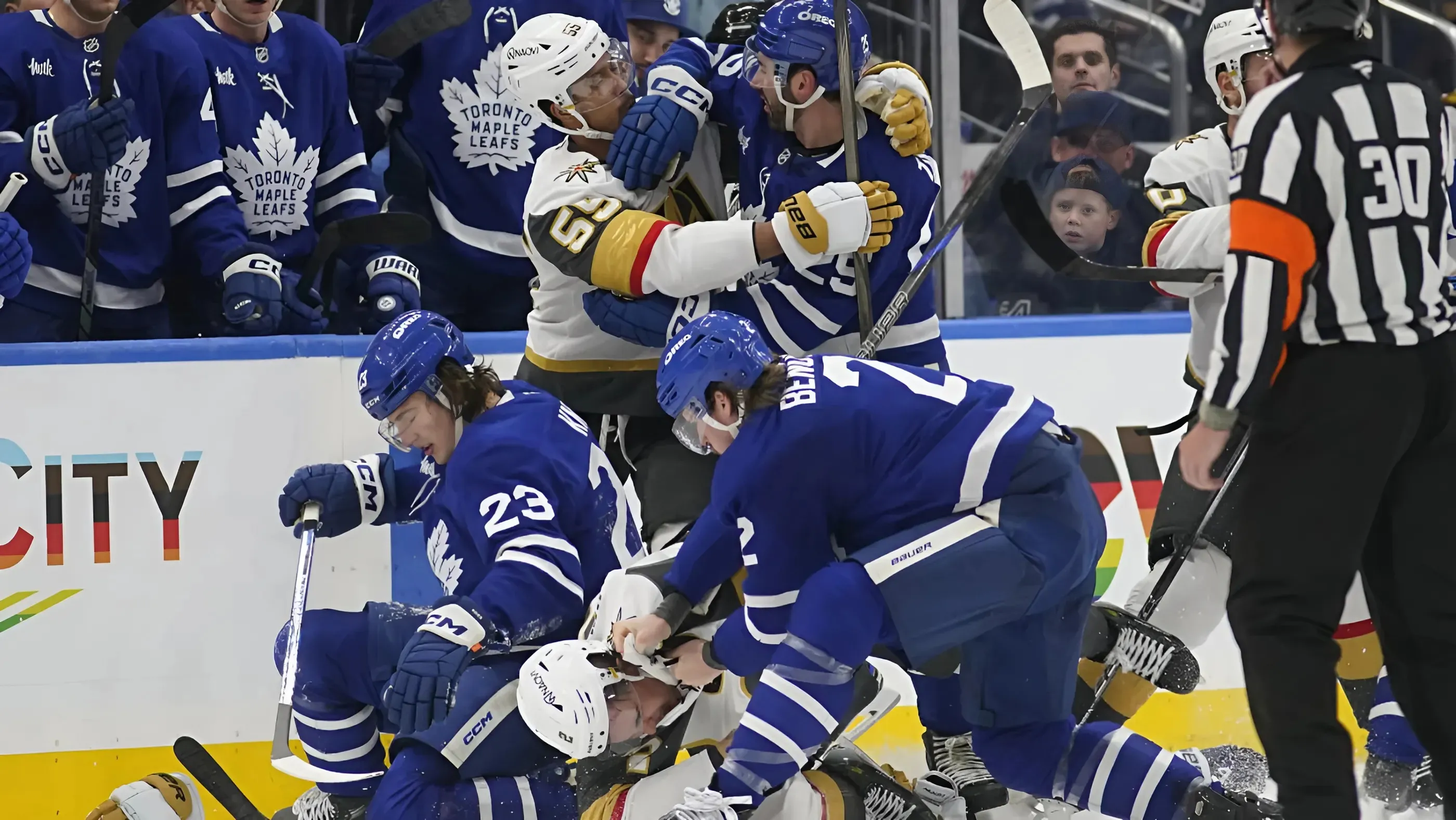 NHL Absolves Vegas Player After Headshot to Maple Leafs' Forward