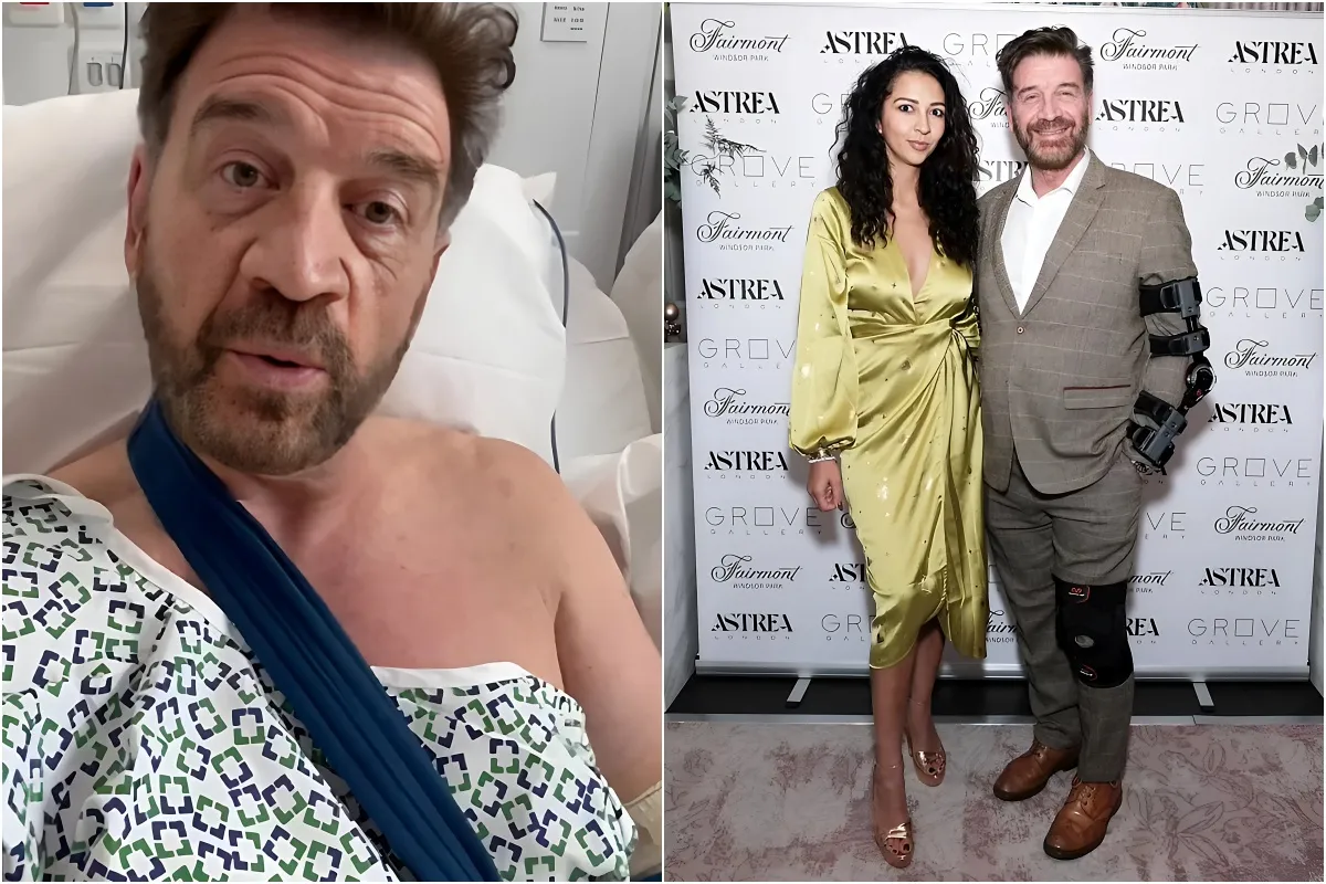 Strictly's Nick Knowles, 62, reveals his knee injury 'will take NINE months to fully recover' as he hopes to marry fiancé Katie Dadzie, 33, next summer liennhi