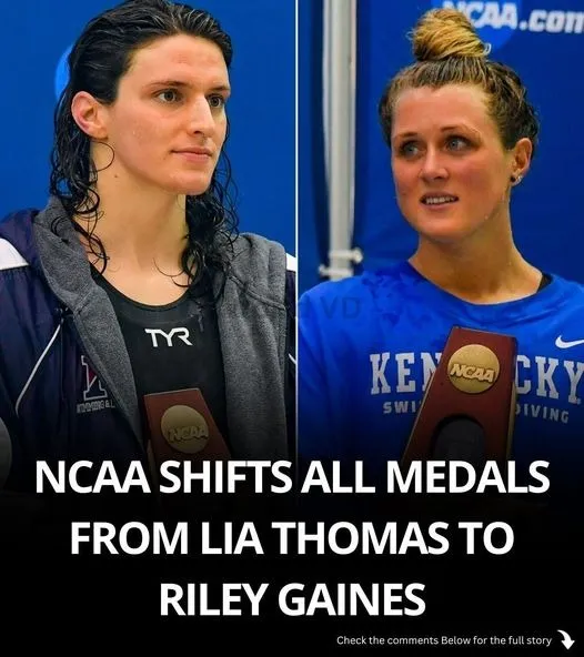 NCAA’s Surprising Medal Reversal: Riley Gaines Takes Lia Thomas’ Awards