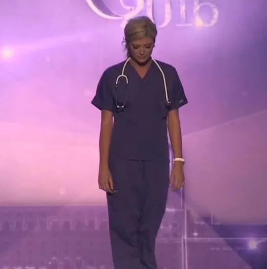 (VIDEO) Miss America Contestant Steps Onstage In Nursing Scrubs. But When She Looks Up? My Heart STOPPED!