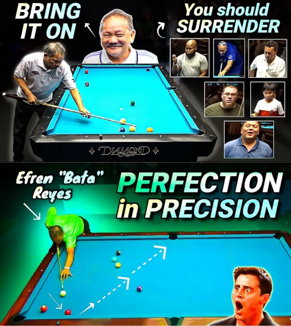 When Efren Reyes Teaches You The Perfect "Art of Marble Placement" – A Match That Will Make Everyone Admire!