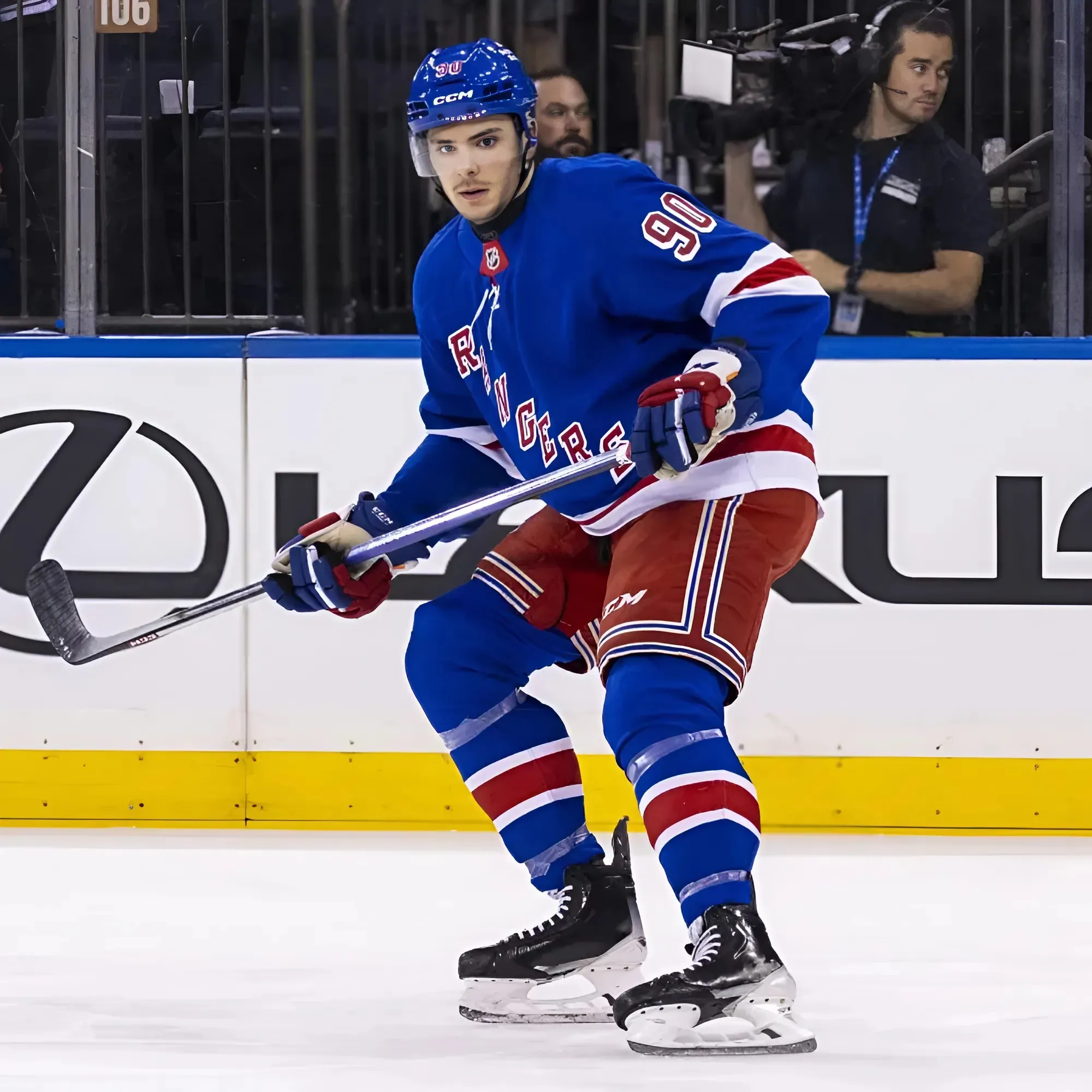 Rangers recall rookie defenseman Victor Mancini, assign Jake Leschyshyn to AHL Hartford