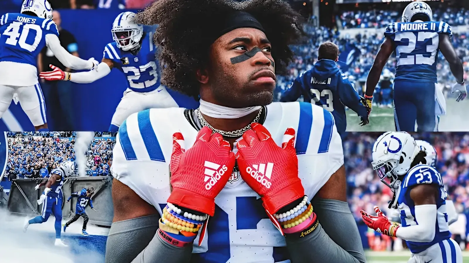 'If my little bro likes it, I like it too:' The story behind Colts' CB Kenny Moore's candy striped gloves