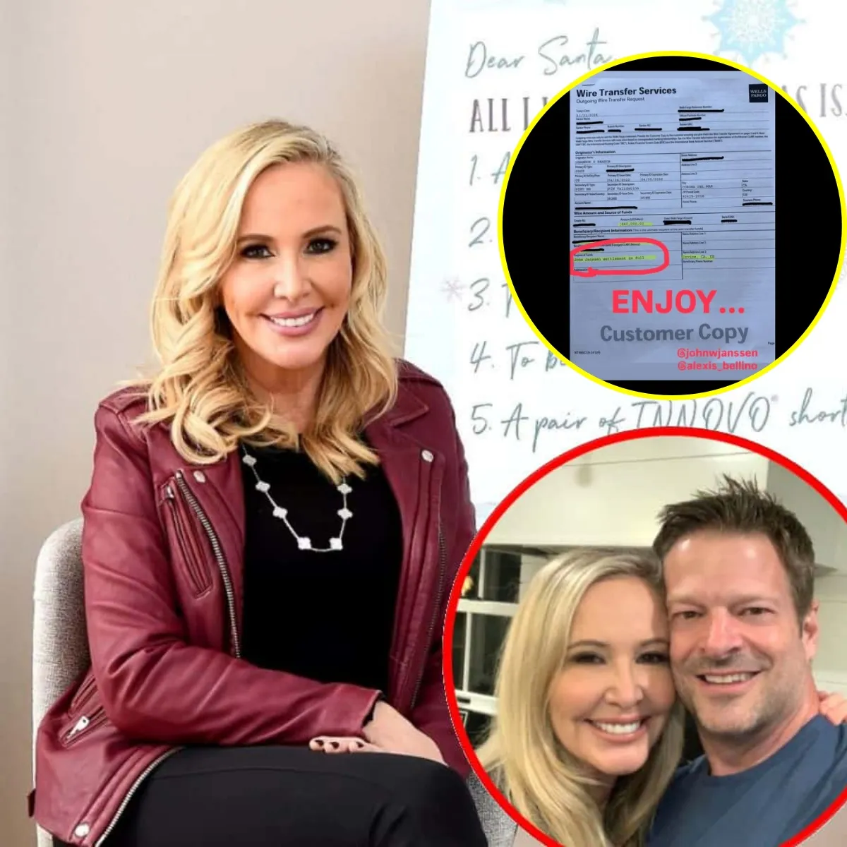 Shannon Beador Reveals $60K John Janssen Settlement Receipt