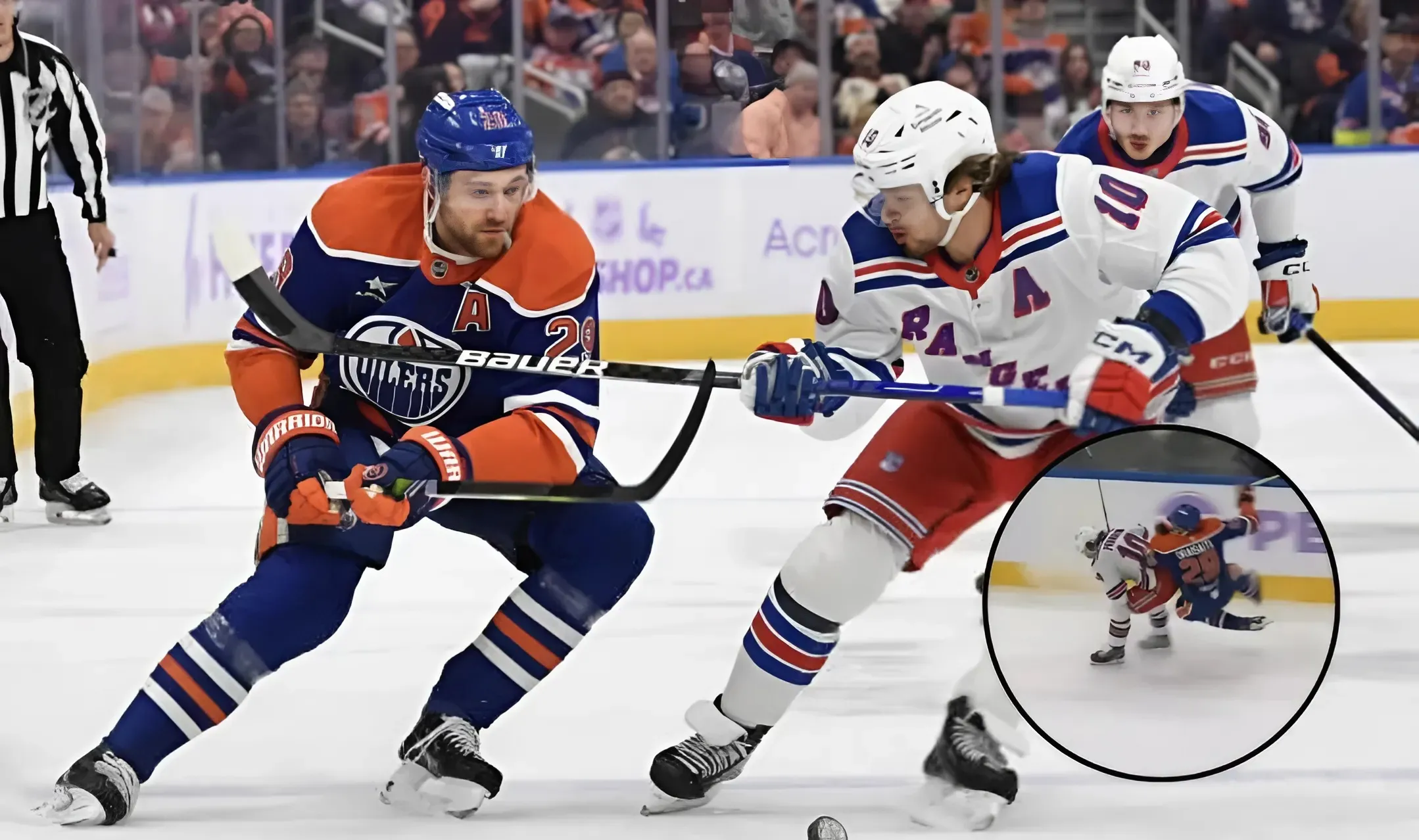 Must see: Rangers superstar Artemi Panarin completely flattens Oilers star forward Leon Draisaitl