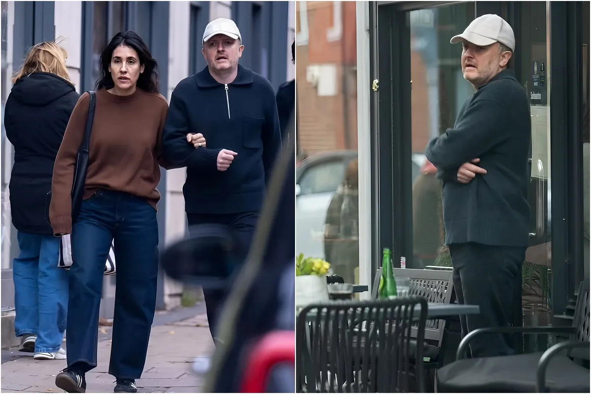 Strictly's Chris McCausland is seen for the first time since getting through to the quarter final as he enjoys casual stroll with his wife - after breaking his silence over Samba-thon drama liennhi