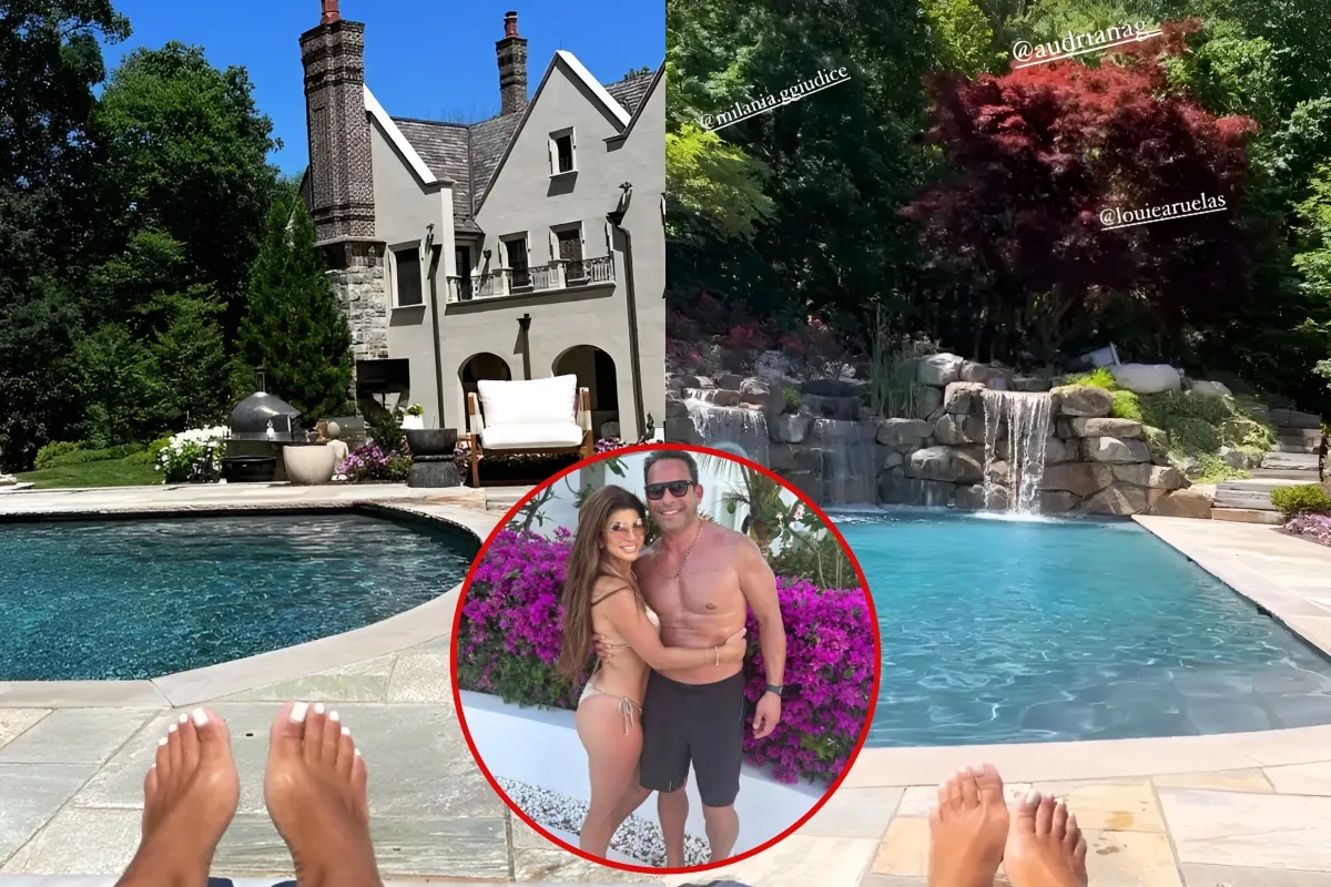 RHONJ’s Teresa Giudice shows off massive heated pool with WATERFALLS in backyard of brand-new $3M New J...