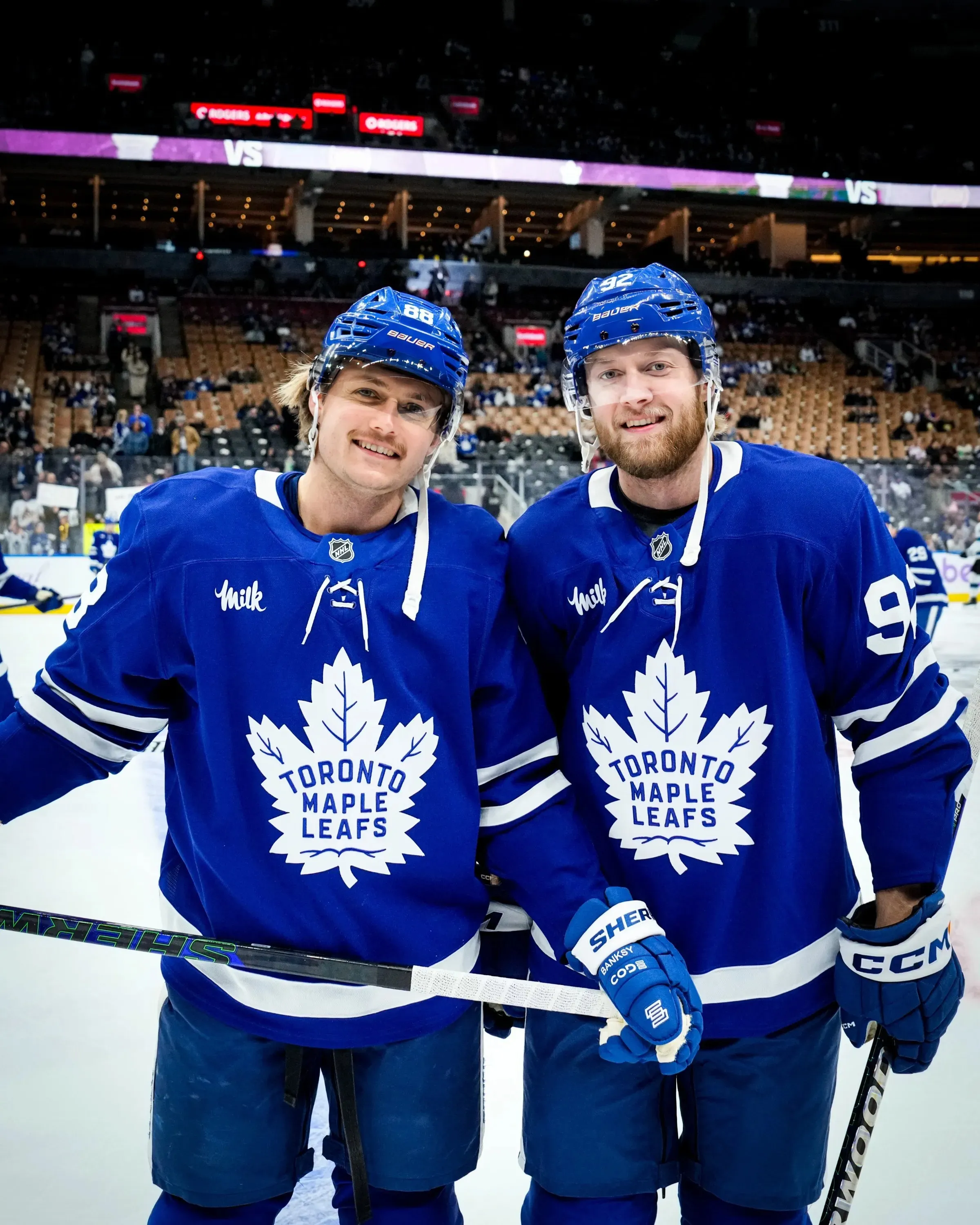 Nylander Brothers Make Debut as Maple Leafs Teammates