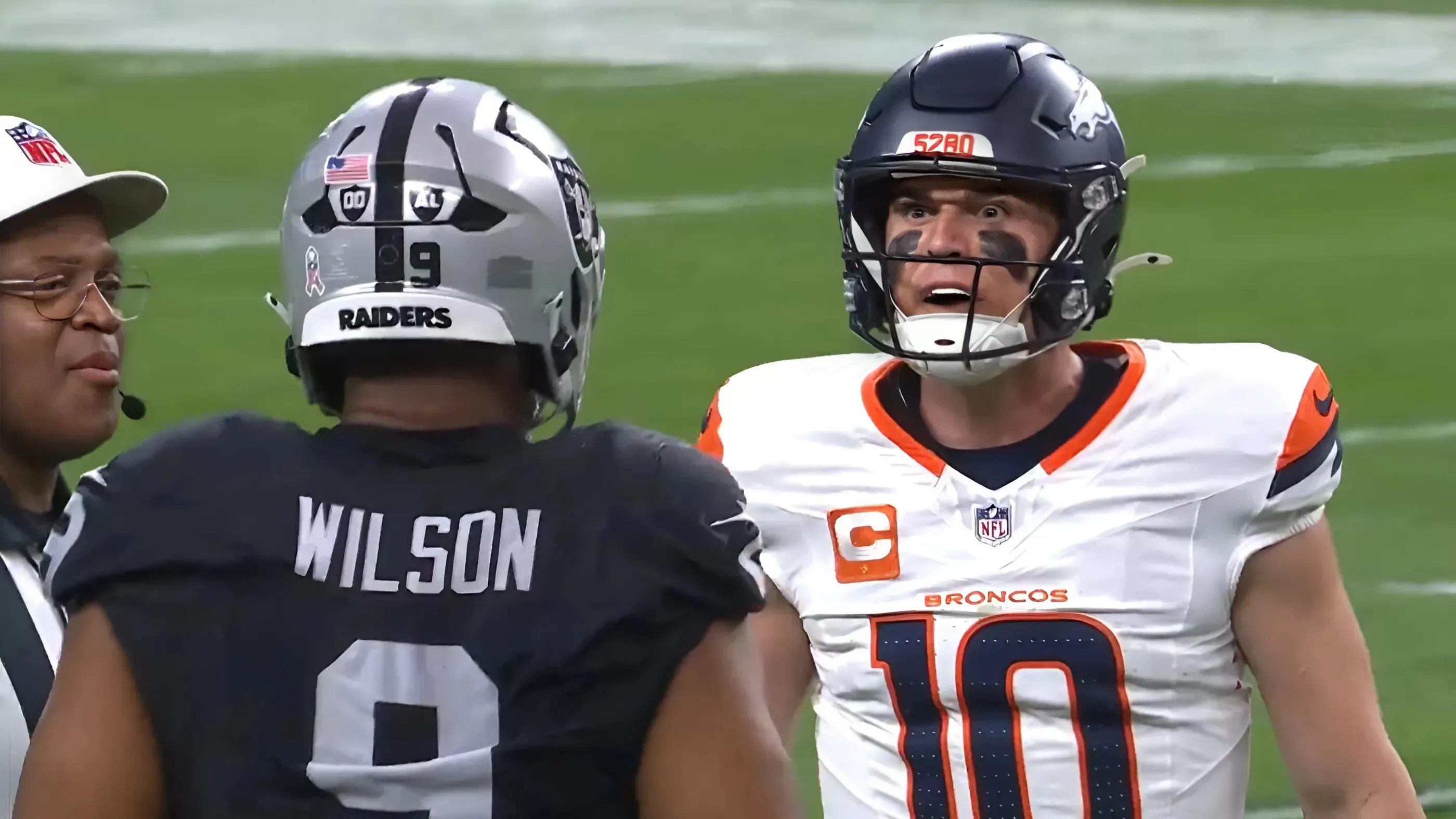 Bo Nix’s Crazy Eyes Reaction Going Viral After Heated Moment With Raiders Defender