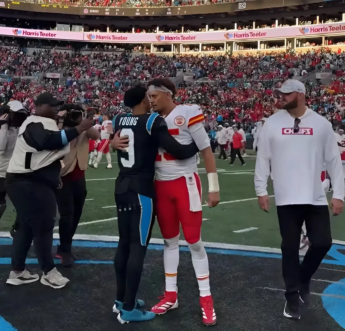 Chiefs Send Message to Panthers After Patrick Mahomes, Bryce Young's Postgame Handshake