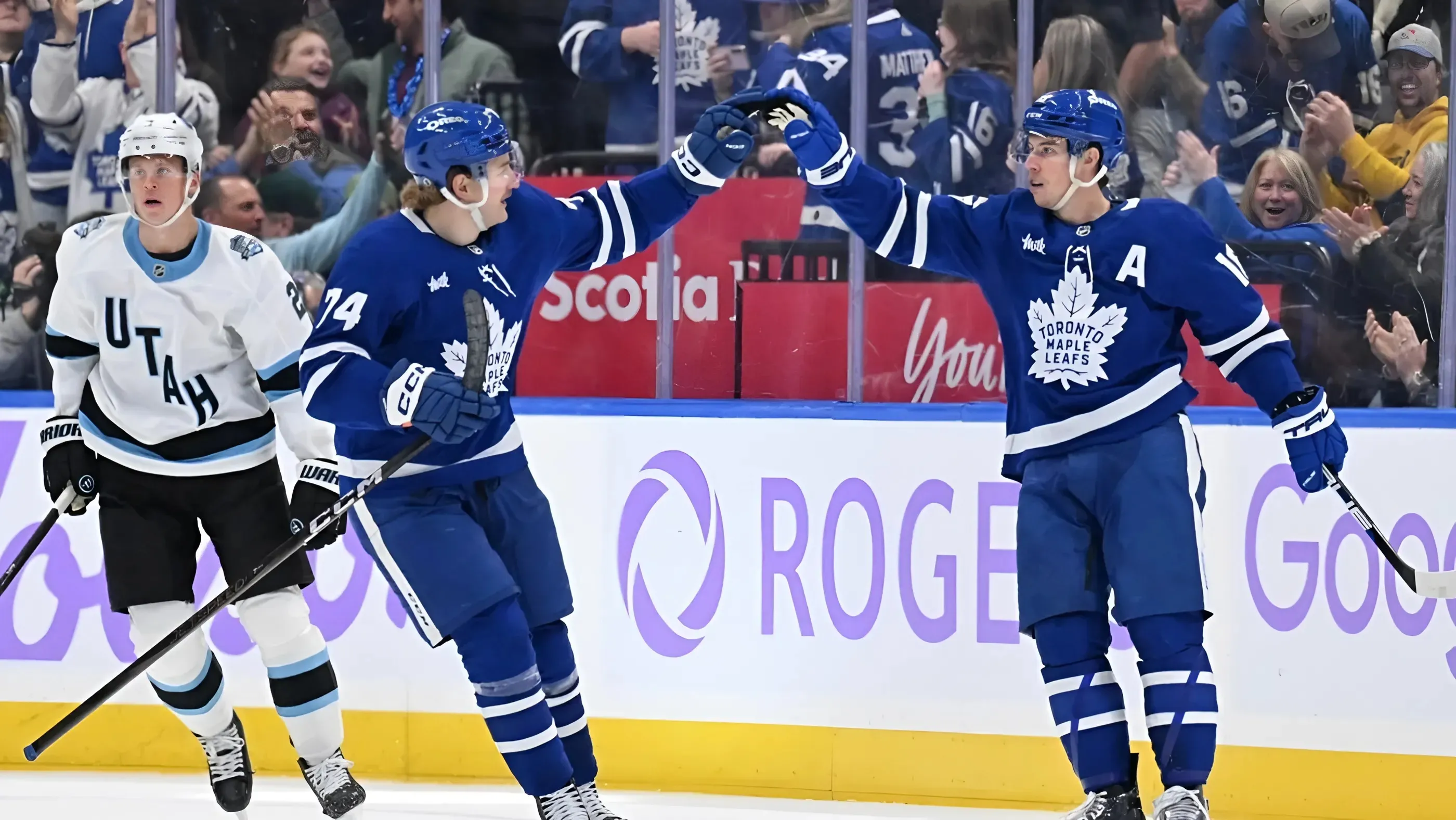 Mitch Marner scores twice as Leafs top Utah for 4th straight win