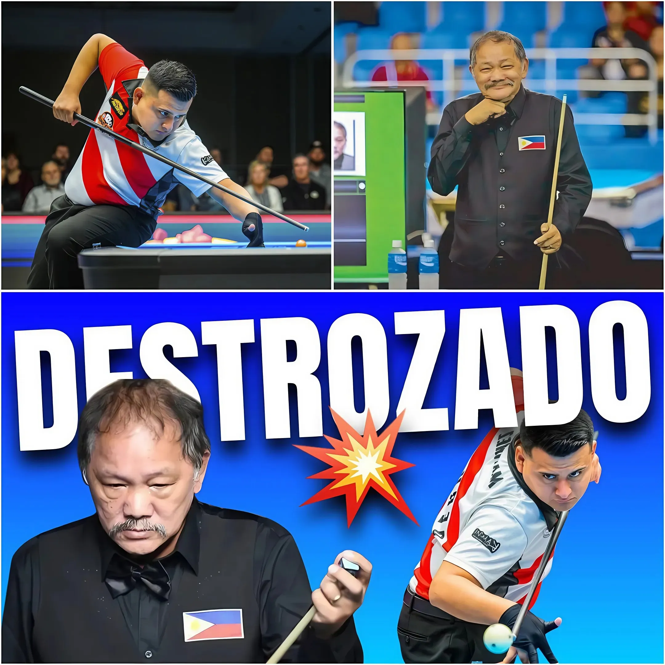 💥 Efren Reyes DOMINATES: Destroys MEXICAN PLAYERS IN 5 MINUTES!