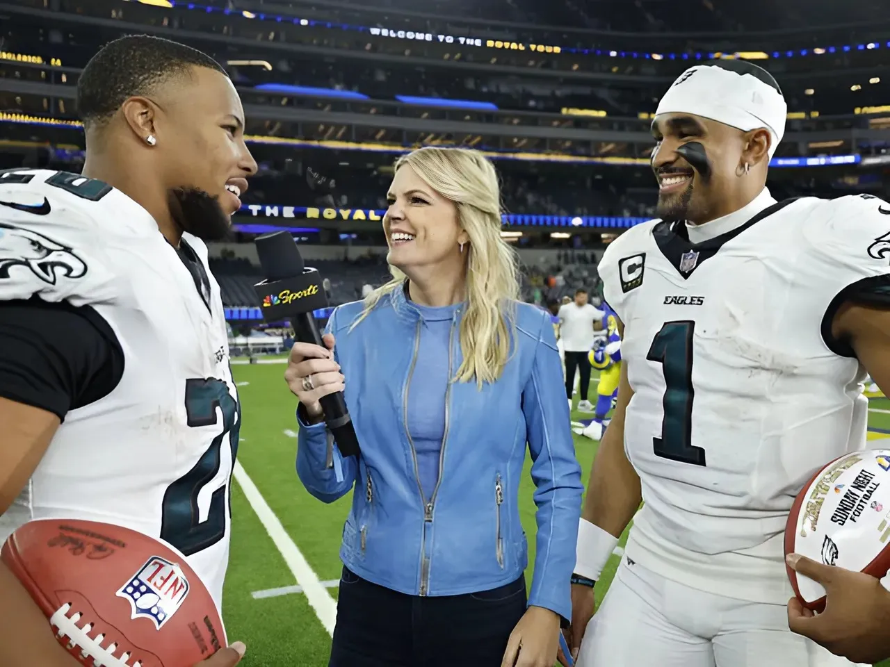 Eagles’ Jalen Hurts Sends 4-Word Message on RB Saquon Barkley After Historic Night