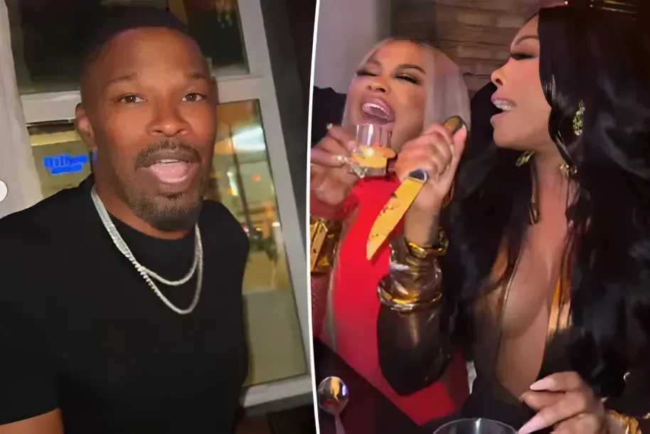 Jamie Foxx parties with twerking Phaedra Parks, Cynthia Bailey, Porsha Williams during night out in Miami