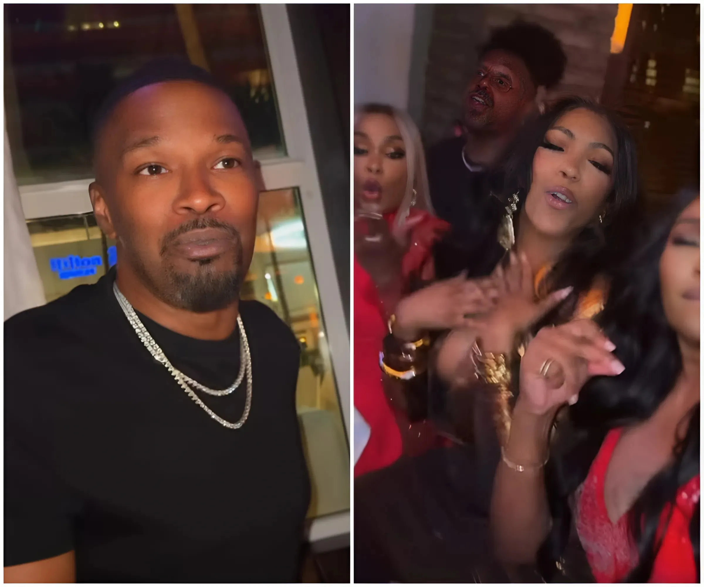 Jamie Foxx Hangs Out With 'RHOA' Cast In Miami ... Cynthia Bailey, Porsha Williams, Phaedra Parks