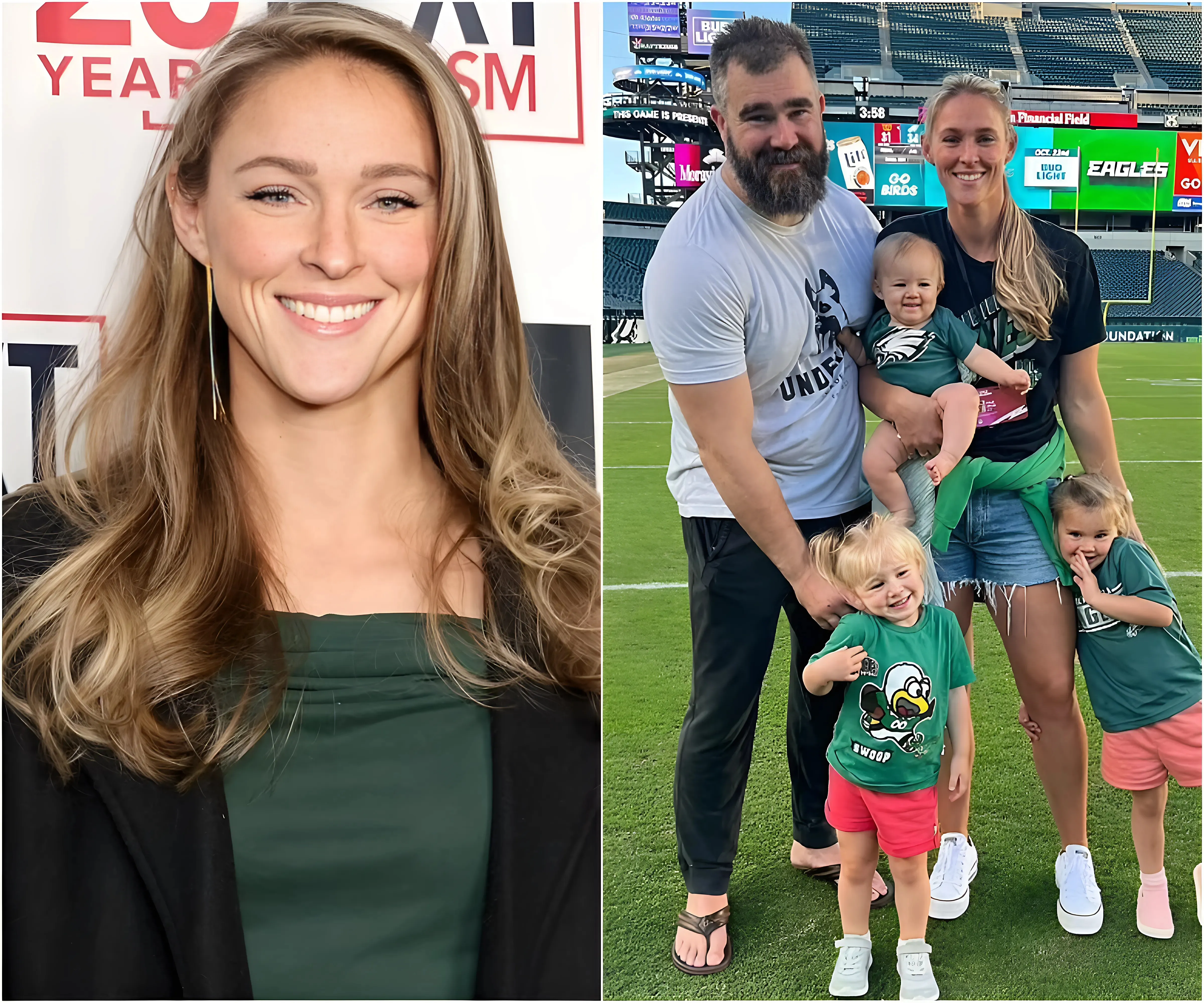 Kylie Kelce makes huge career move after announcing she is pregnant with her and Jason's fourth daughter - suong