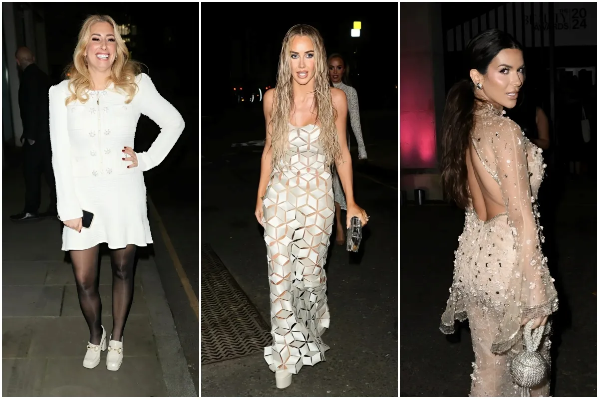 Stacey Solomon, Ella Morgan and Love Island’s Hannah Elizabeth and Laura Anderson stun leaving boozy awards party ngocc