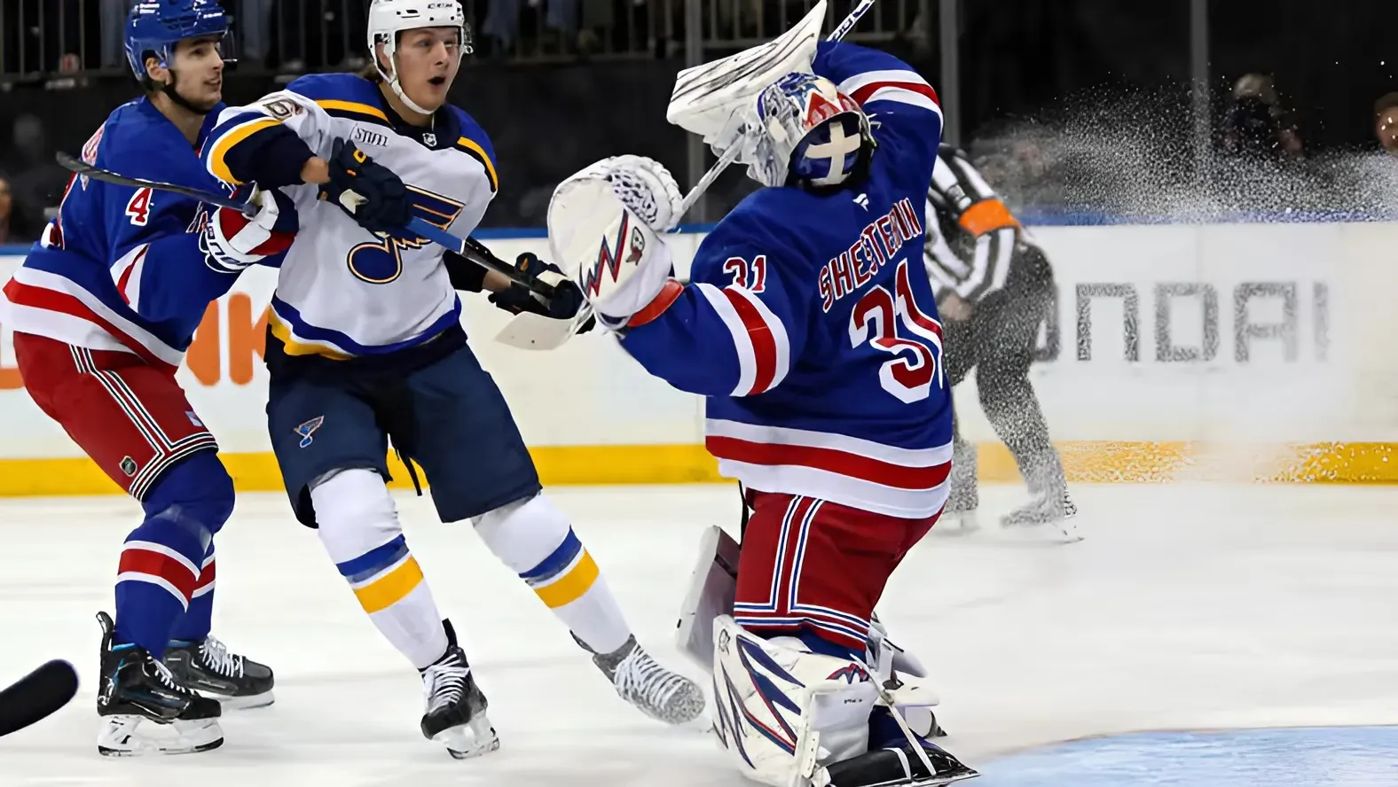 Rangers lose third straight game, fall 5-2 to Blues