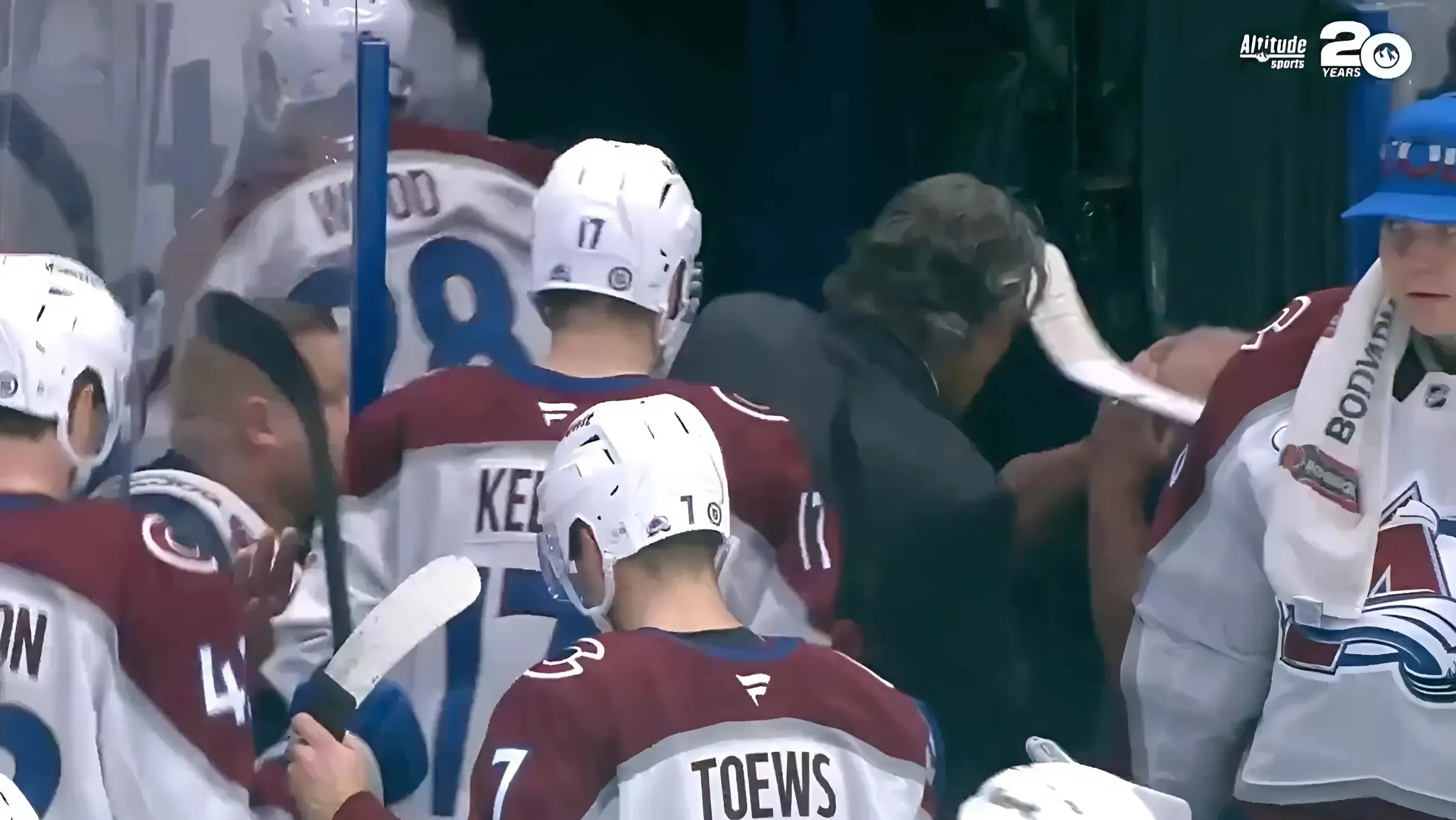 Avalanche Coach Hit in Face As Frustrated Players Smashed Sticks in Loss to Lightning