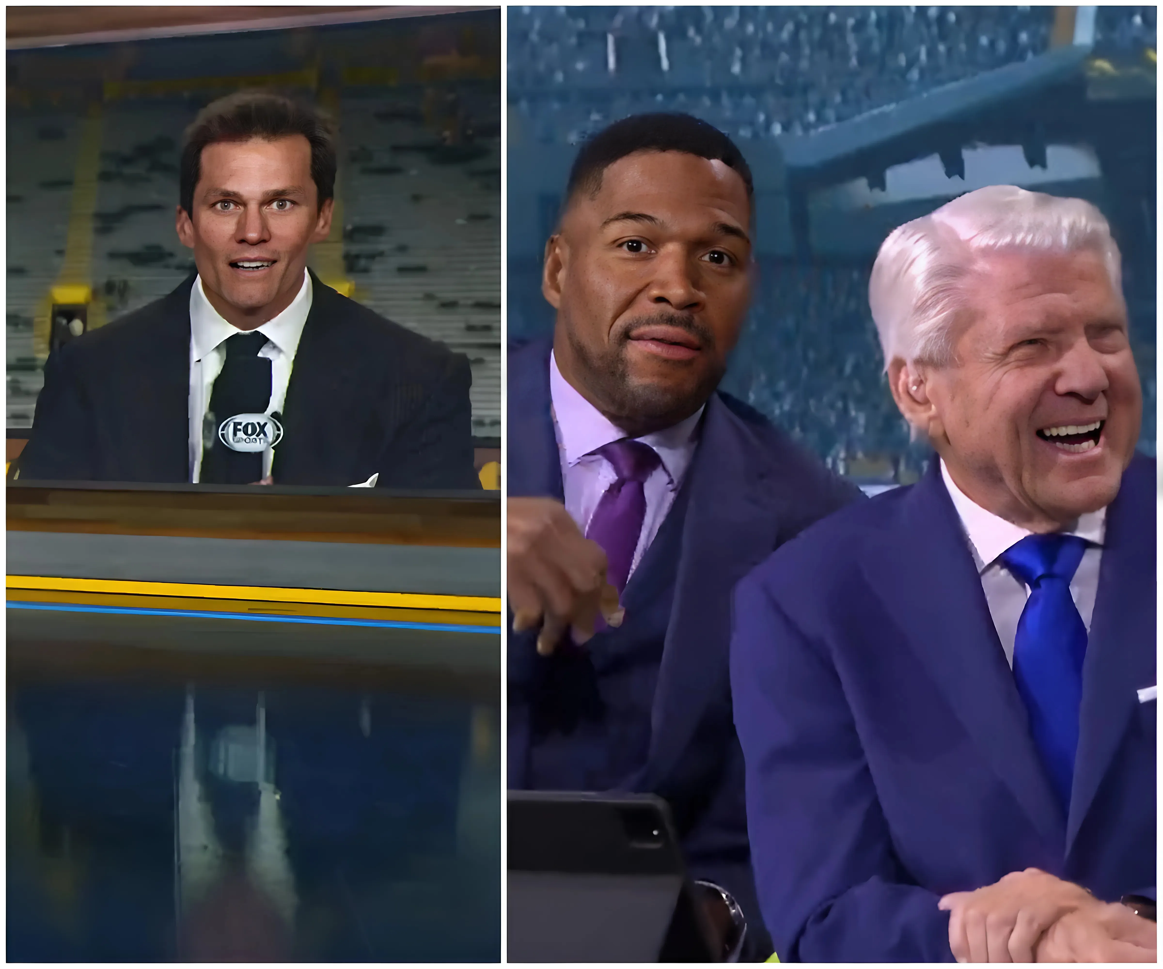 Michael Strahan tells Tom Brady ‘don’t feel bad’ after stunned reaction on Fox NFL Sunday about Thanksgiving coverage