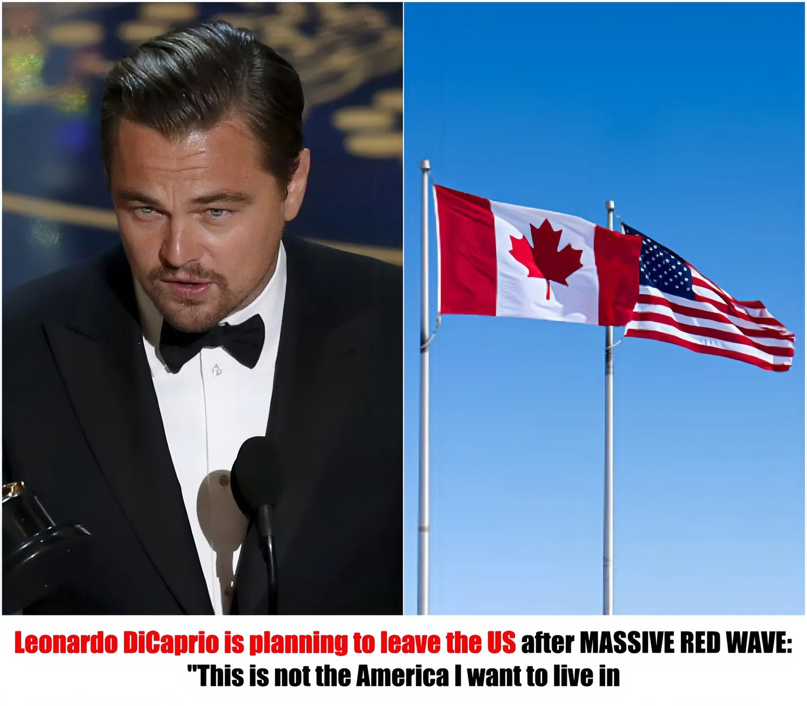 BREAKING NEWS: Lεonardø DiCapriø Joins Growing Exodus of Celebrities, Declares “This is Not the America I Want to Live In” After MASSIVE RED WAVE