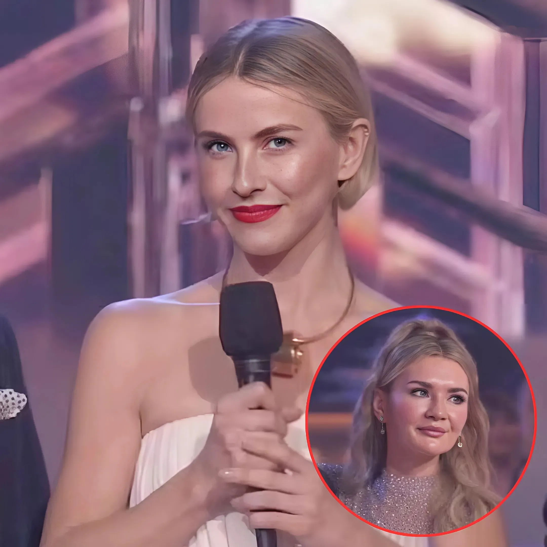 Awkward moment DWTS host Julianne Hough throws shade at Anna Delvey over infamous one-word comment