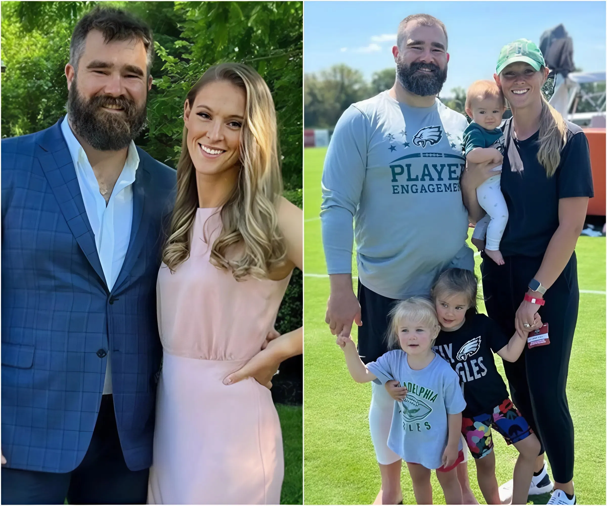 Jason Kelce's wife Kylie admits to being guilty of cussing around kids almost 'daily' - suong