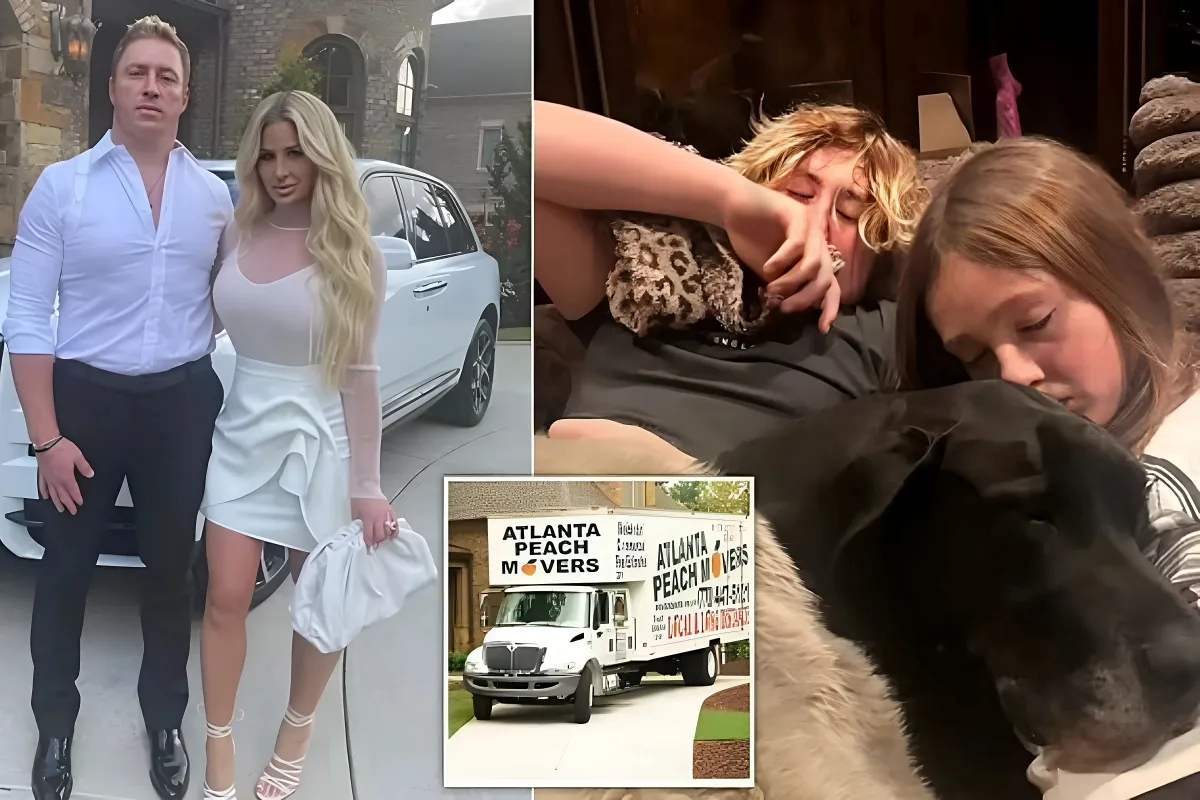 Moving trucks spotted at Kim Zolciak and Kroy Biermann's mansion as family gathers for final Thanksgiving