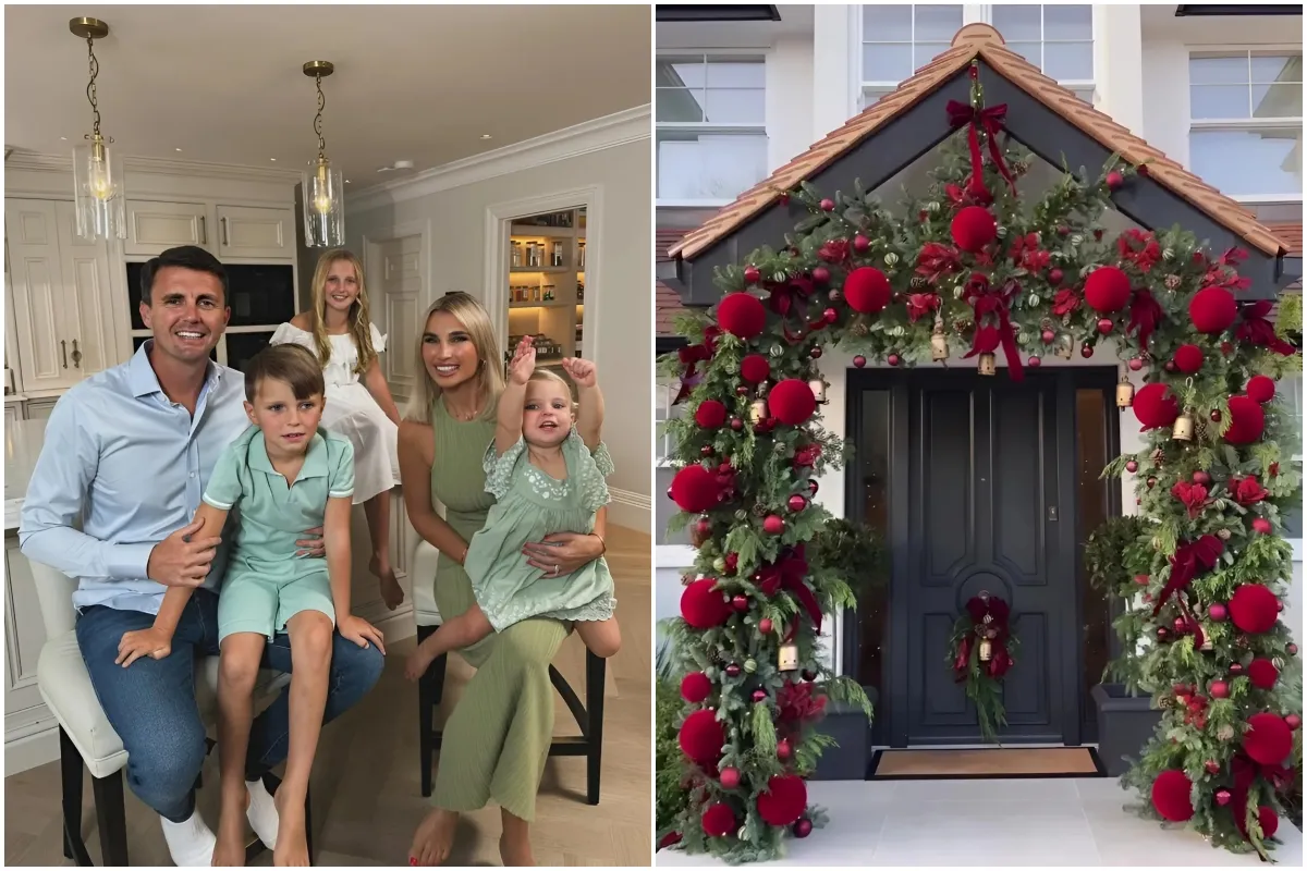 Billie Faiers slammed for ‘flaunting her wealth’ after revealing Christmas decorations at the front of her £1.4m mansion ngocc