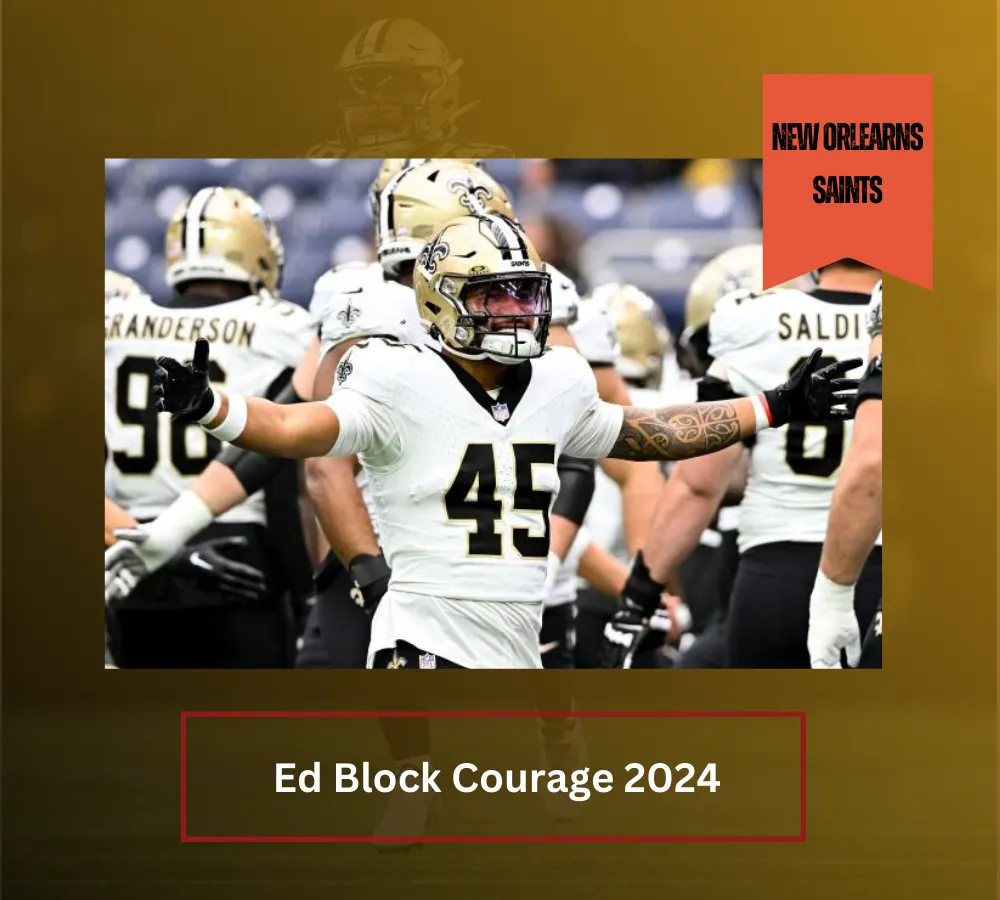 Saints' Nephi Sewell Selected As Team's Ed Block Courage Award Winner