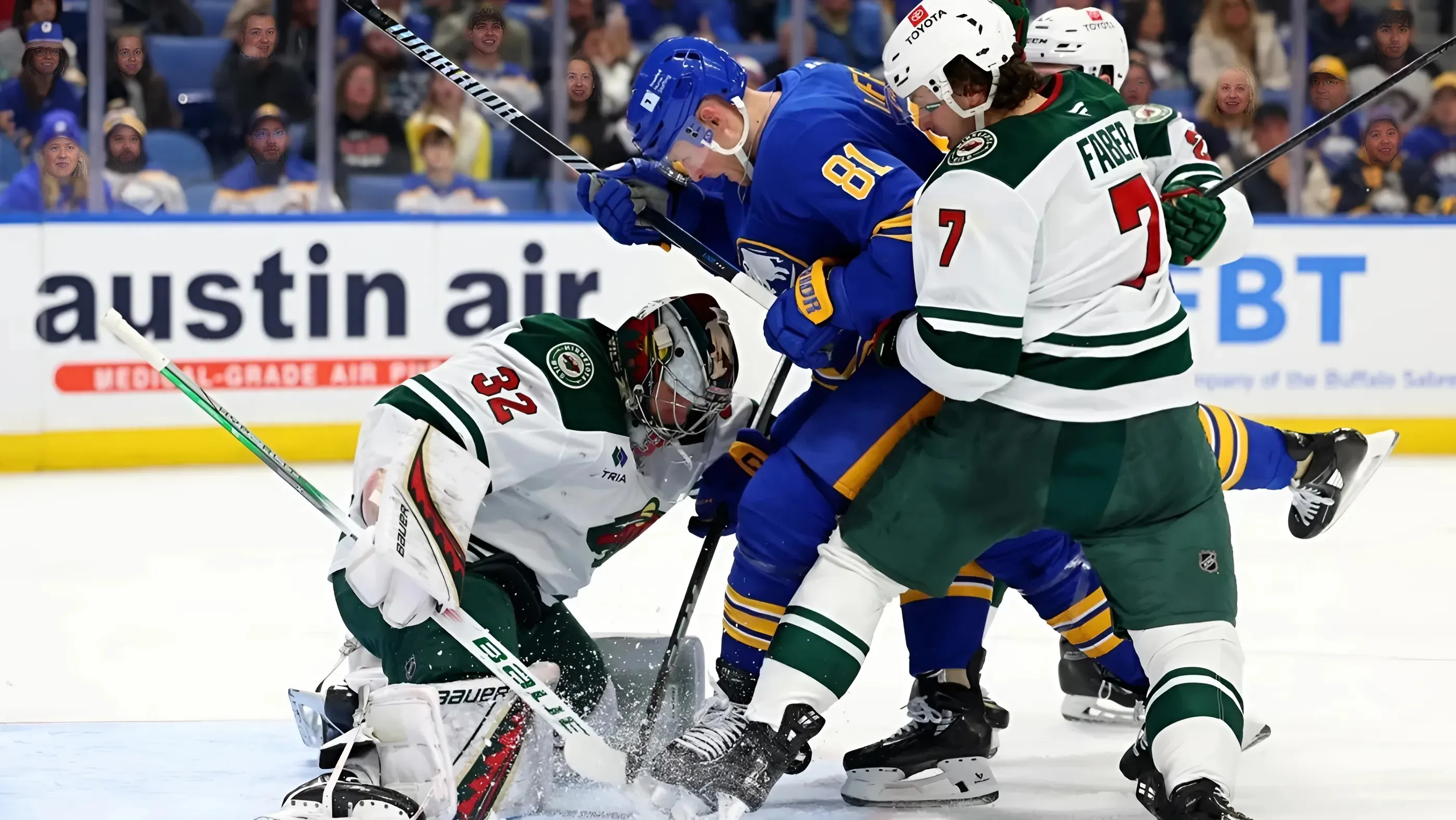 Filip Gustavsson makes 39 saves as Wild shut out Sabres