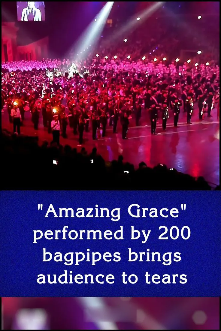 5. “Amazing Grace” performed by 200 bagpipes brings audience to tears - AMERICAN WONDERHUB