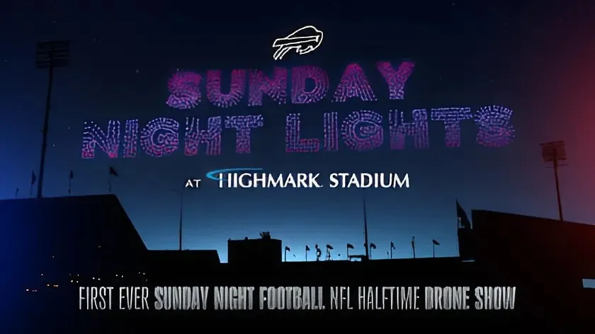 Sunday Night Lights: Epic Drone Show Set for Bills vs. 49ers Halftime