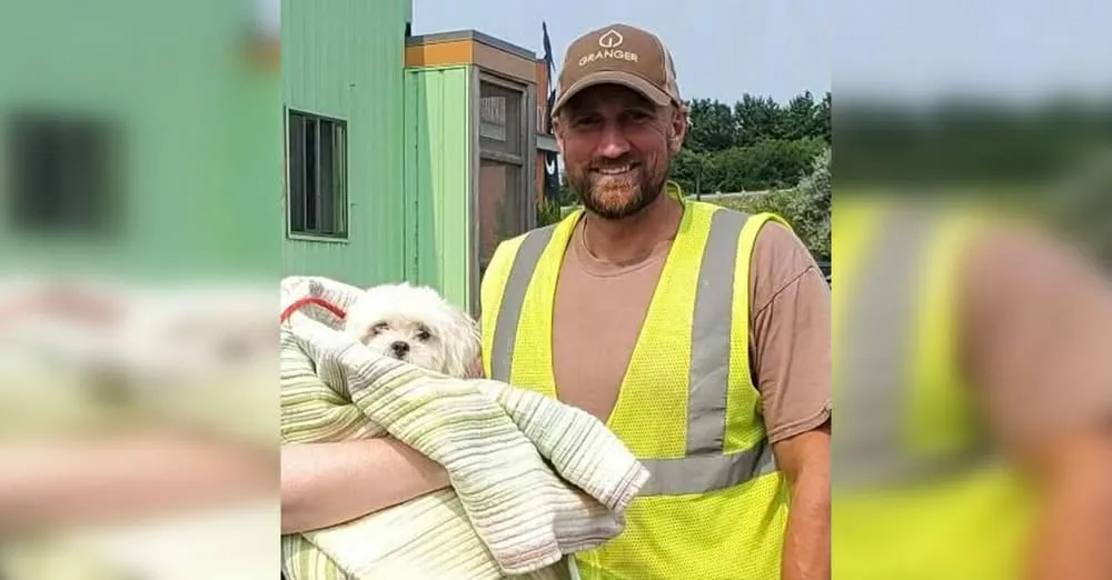 DG. Garbage truck driver finds tiny dog in trash collection, saves her life