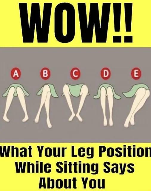 P1. Leg position while seated can reveal personality traits